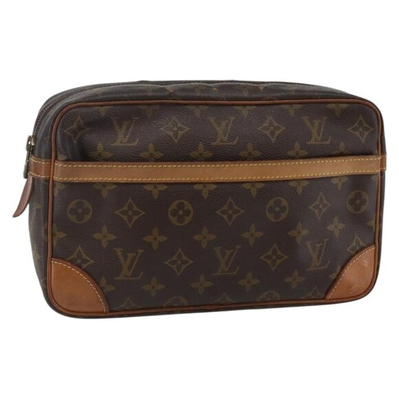 LOUIS VUITTON Monogram Compiegne 28 Clutch Bag - Picture 1 of 15